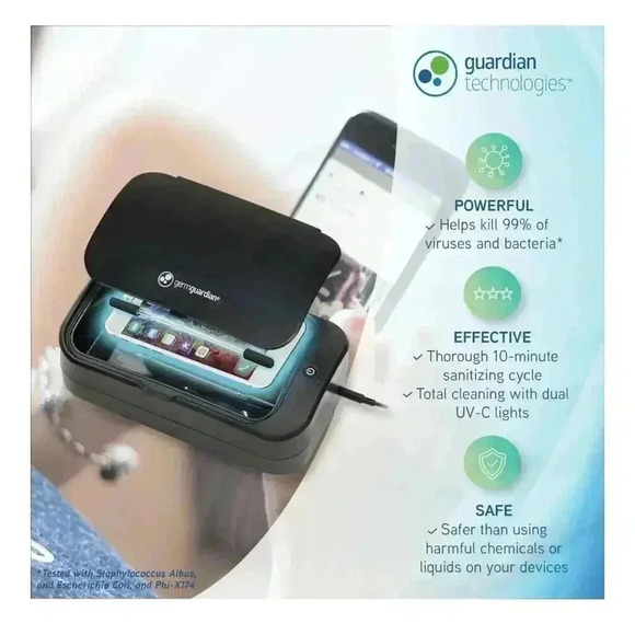 Germguardian UV-C Light Sanitizer for Cellphone, and Small Items (EUC) - Picture 8 of 13